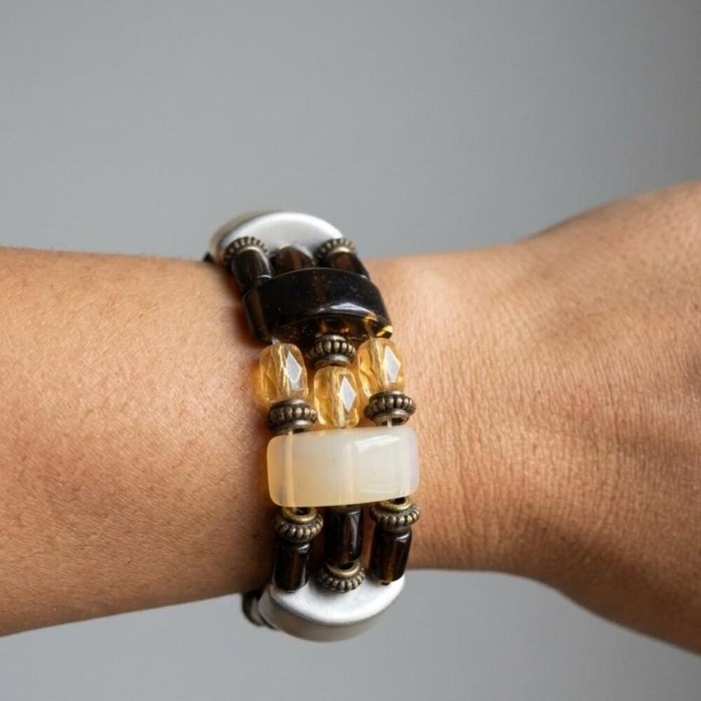 Vintage 70s 80s beaded bracelet